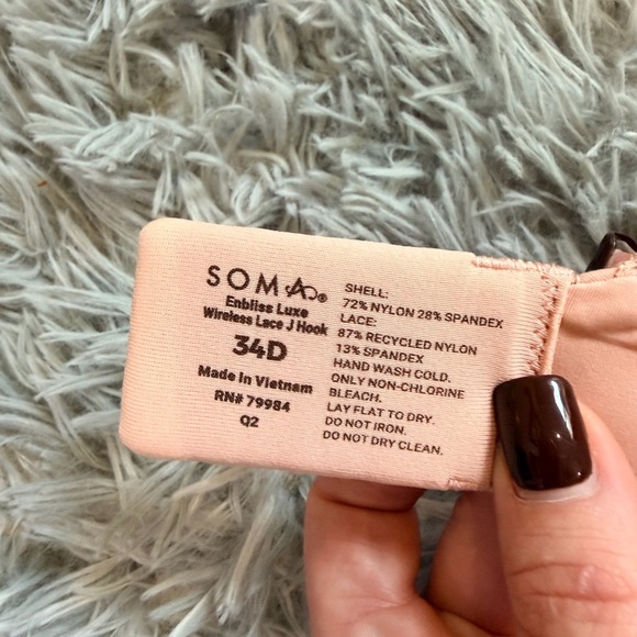 Soma Light Peach Seamless Wireless Bra - Picture 4 of 4